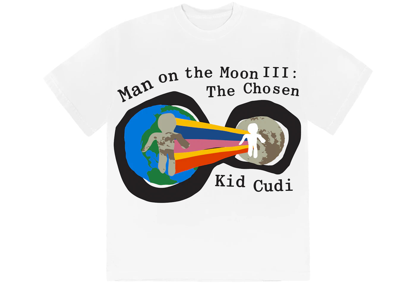 Kid Cudi CPFM For MOTM III Heaven on Earth T-shirt White - vue 360