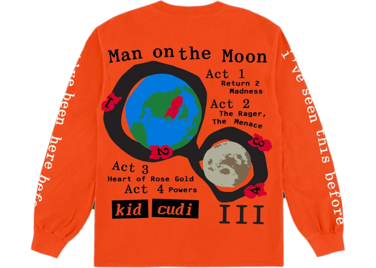 Kid Cudi CPFM For MOTM III Return 2 Madness L/S T-shirt Orange - vue secondaire B