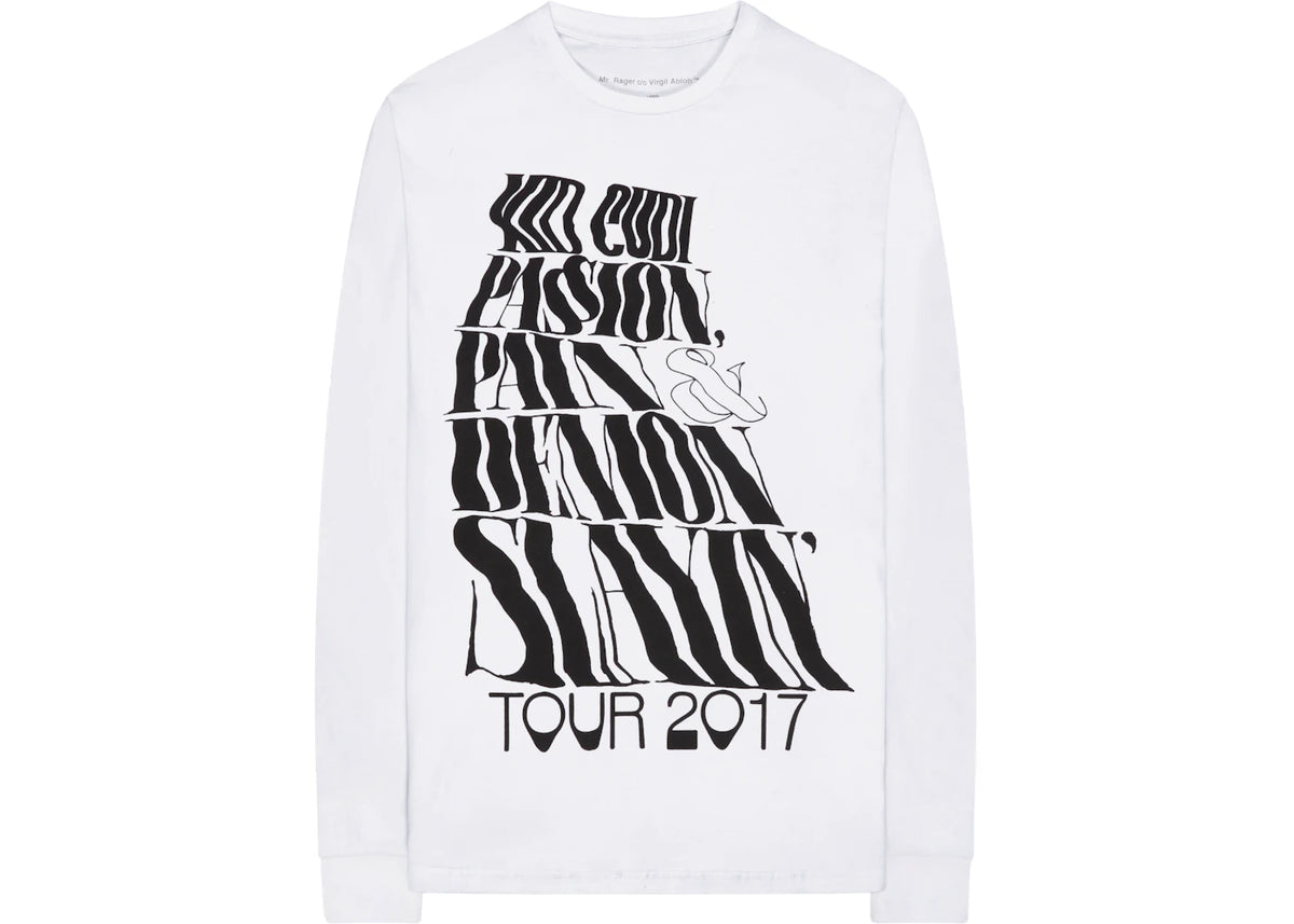 Kid Cudi x Virgil Abloh Mr. Rager II Longsleeve White - vue secondaire A