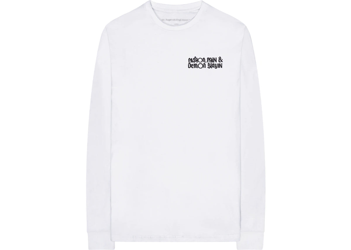 Kid Cudi x Virgil Abloh Mr. Rager III Longsleeve White - vue secondaire A