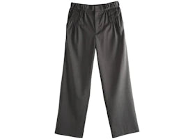 Kiko Kostadinov Melange Wool Minna Gathered Trousers Black