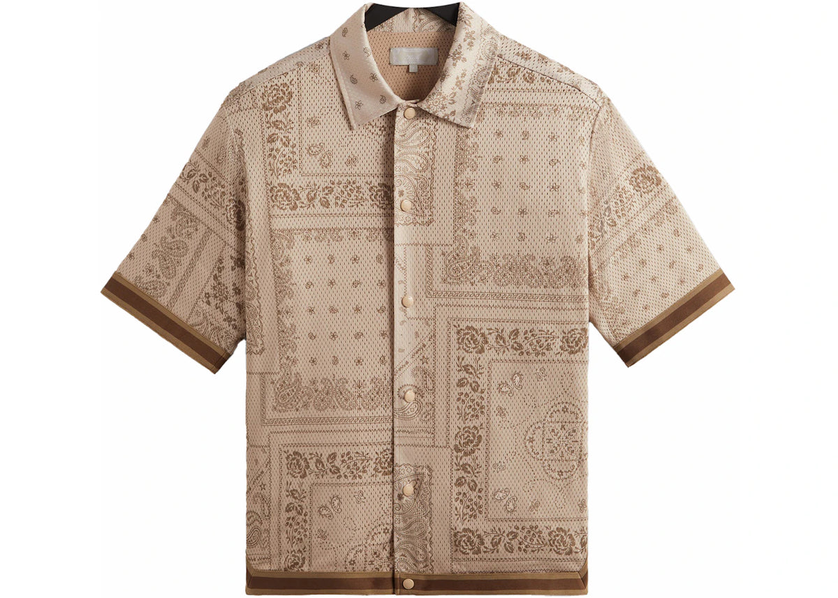 Kith Bandana Mesh Woodpoint Shirt Canvas - vue secondaire A