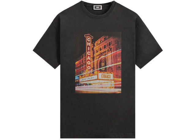 Kith Chicago Lights Vintage Tee Black