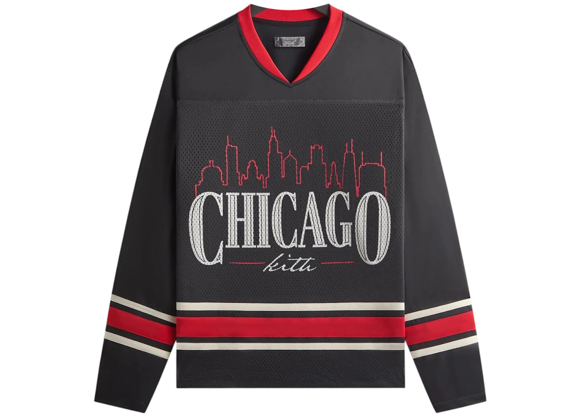 Kith Chicago Long Sleeve Malik Jersey Black - vue 360