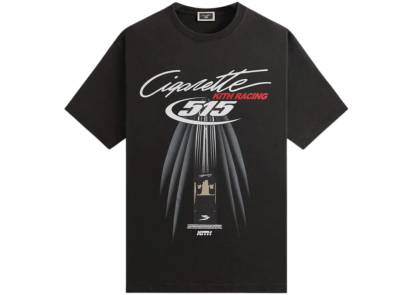 Kith Cigarette Racing 515 Vintage Tee Black - vue secondaire A