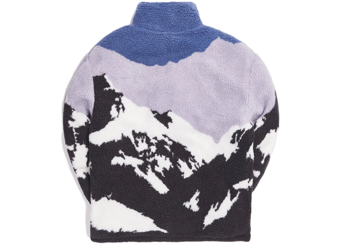 Kith Claremont Sherpa Quarter Zip Blue/Multi - vue secondaire B