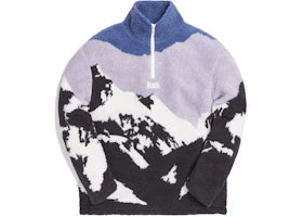 Kith Claremont Sherpa Quarter Zip Blue/Multi - vue 360