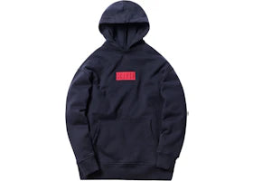 Kith Classic Logo Williams II Hoodie Navy - vue 360
