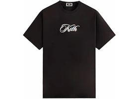 Kith Cursive Logo Tee Black