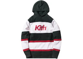 Kith Delk Paneled Hoodie Forest Green