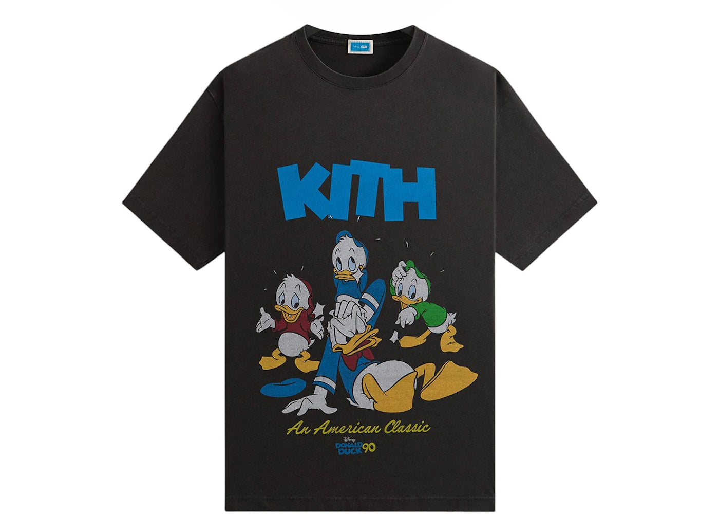 Kith Disney Donald Duck Classic Vintage Tee Black - vue secondaire A