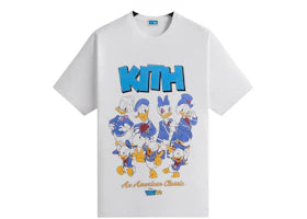 Kith Disney Donald Duck Family Vintage Tee White - vue 360