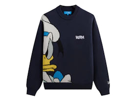Kith Disney Donald Duck Lewis Crewneck Sweater Nocturnal - vue 360