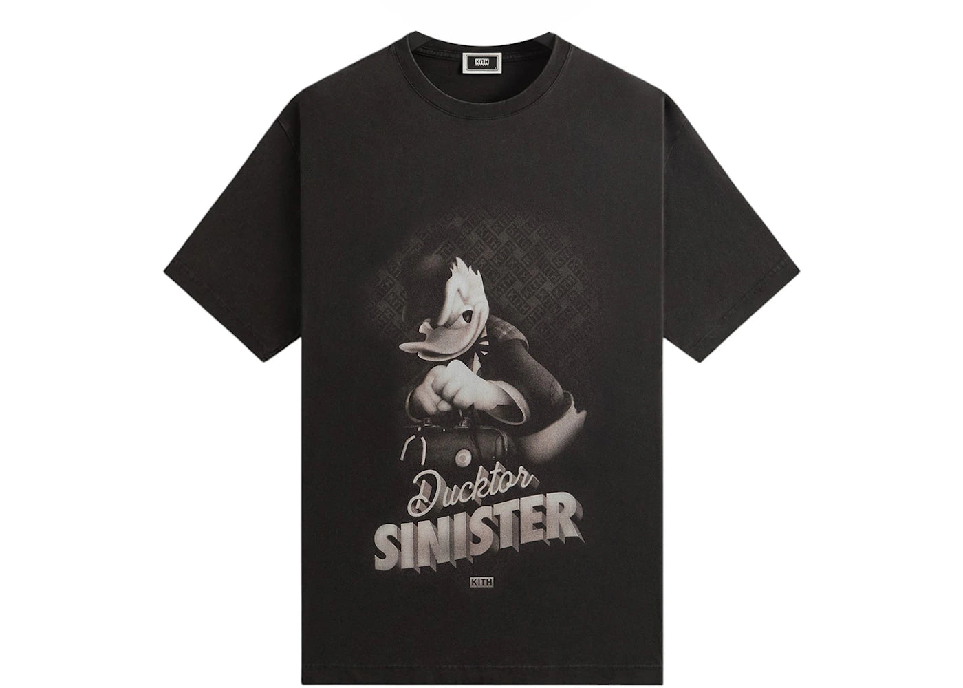 Kith Disney Donald Duck Sinister Vintage Tee Black - vue secondaire A