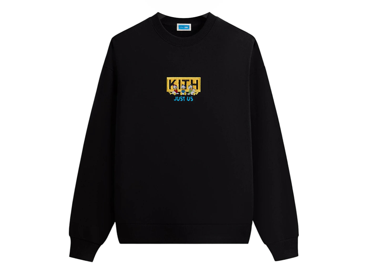 Kith Disney Donald Duck Triplets Vintage Nelson Crewneck Black - vue 360