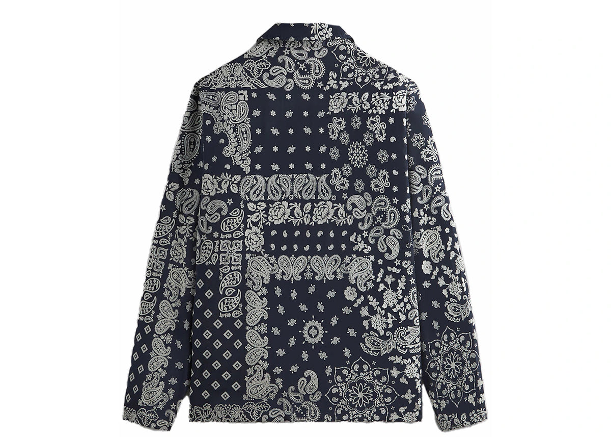 Kith Flocked Deconstructed Bandana Coaches Jacket Nocturnal - vue secondaire B