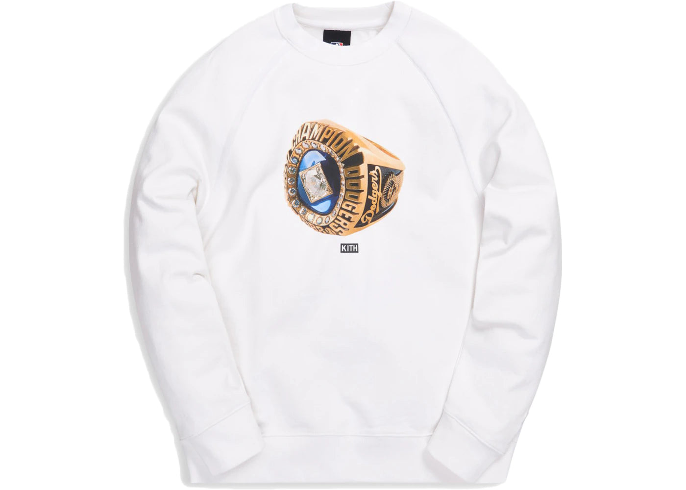 Kith For Major League Baseball Los Angeles Dodgers Champions Crewneck White - vue secondaire A