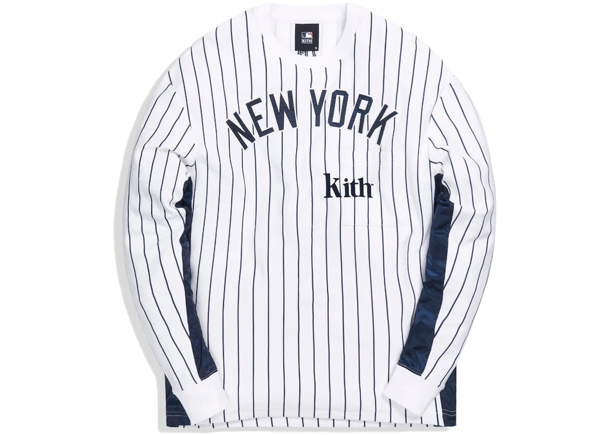 Kith For Major League Baseball New York Yankees L/S Combo Quinn White Pinstripe - vue secondaire A