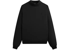 Kith Garment Dyed Fleece Mockneck Sweatshirt Black