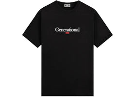 Kith Generational Quote Tee Black - vue 360