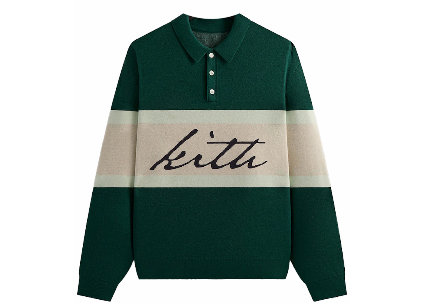 Kith Harmon Rugby Pullover Algae - vue secondaire A