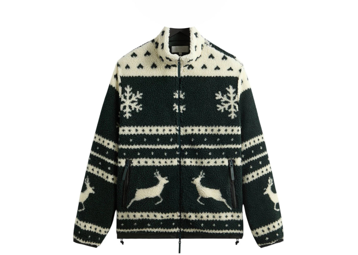 Kith Kithmas All-Over Printed Sherpa Jacket Stadium - vue secondaire A