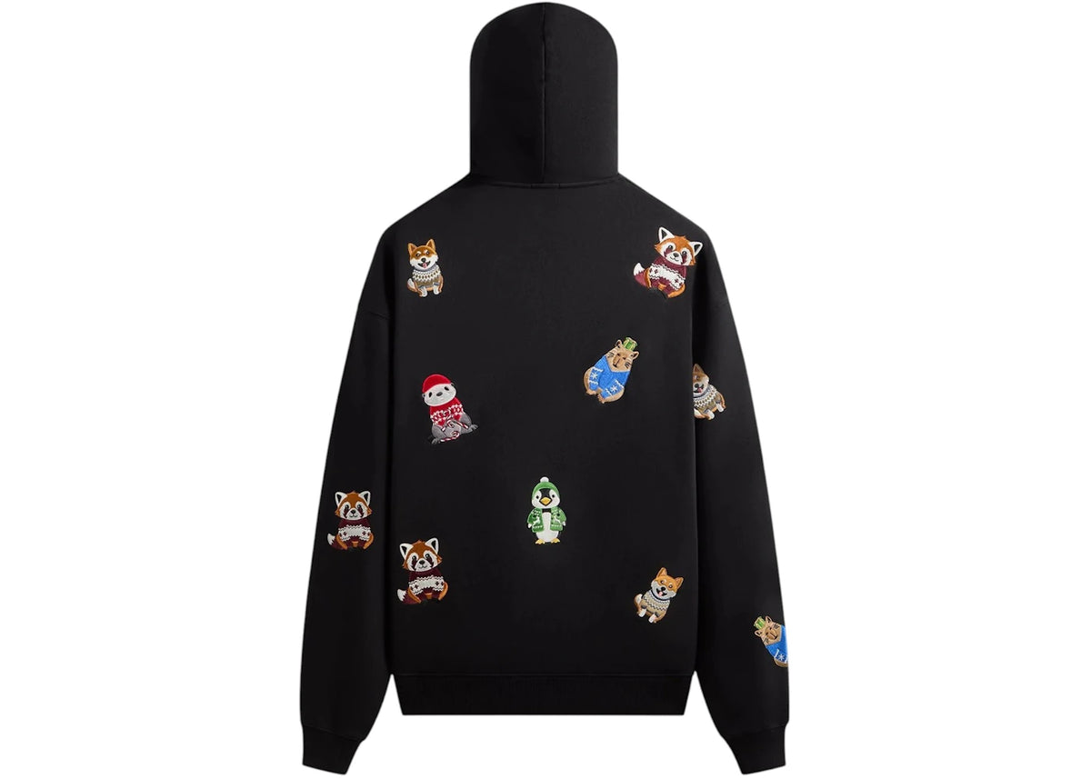 Kith Kithmas Animal Character Nelson Hoodie Black - vue secondaire B