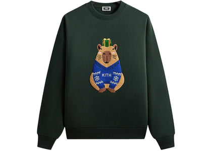Kith Kithmas Capybara Nelson Crewneck Stadium - authentic Kith product