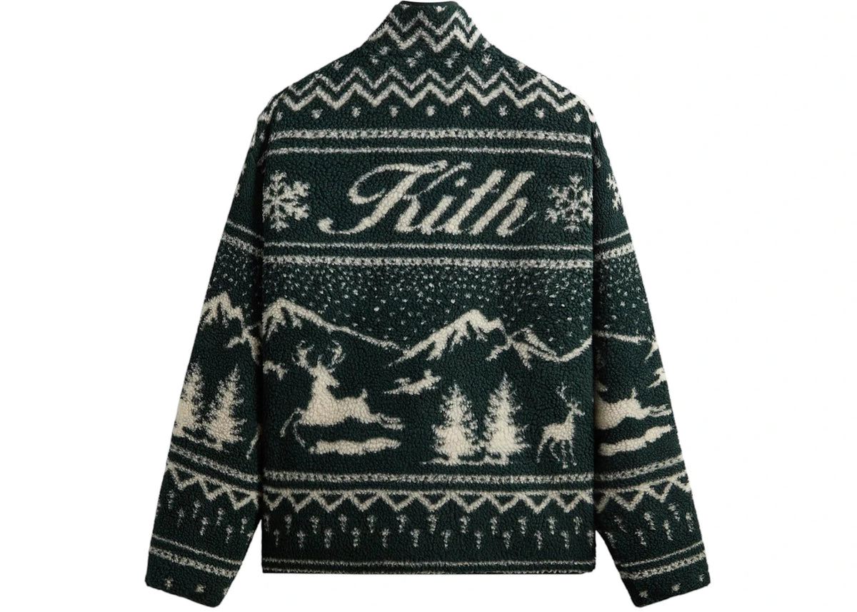 Kith Kithmas Harper Sherpa Jacket Stadium - vue secondaire B