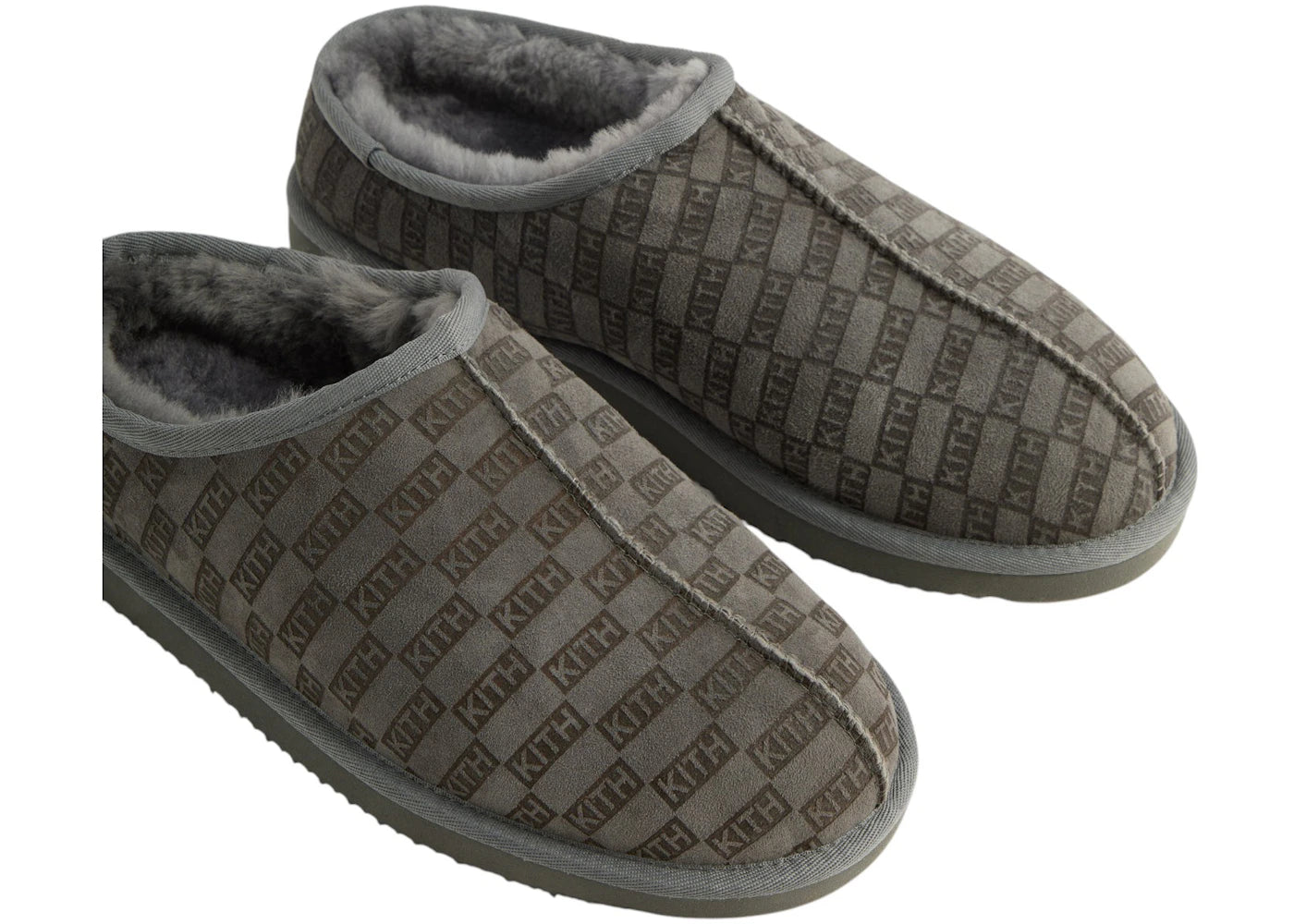 Kith Kithmas Monogram Shearling Slippers Idea - vue secondaire B