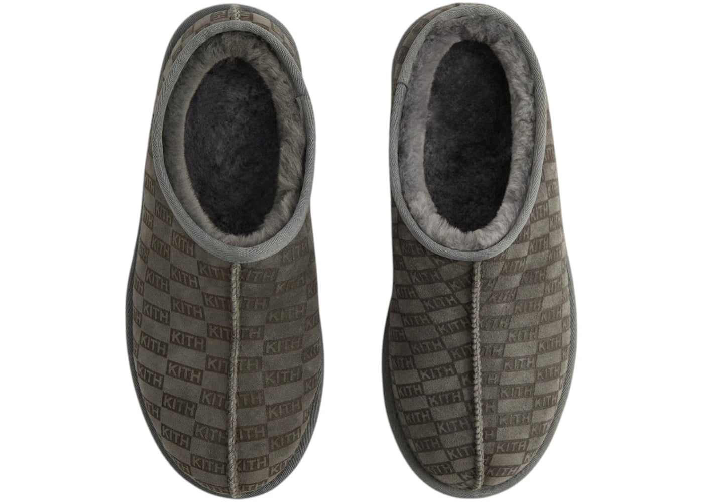 Kith Kithmas Monogram Shearling Slippers Idea - vue secondaire A