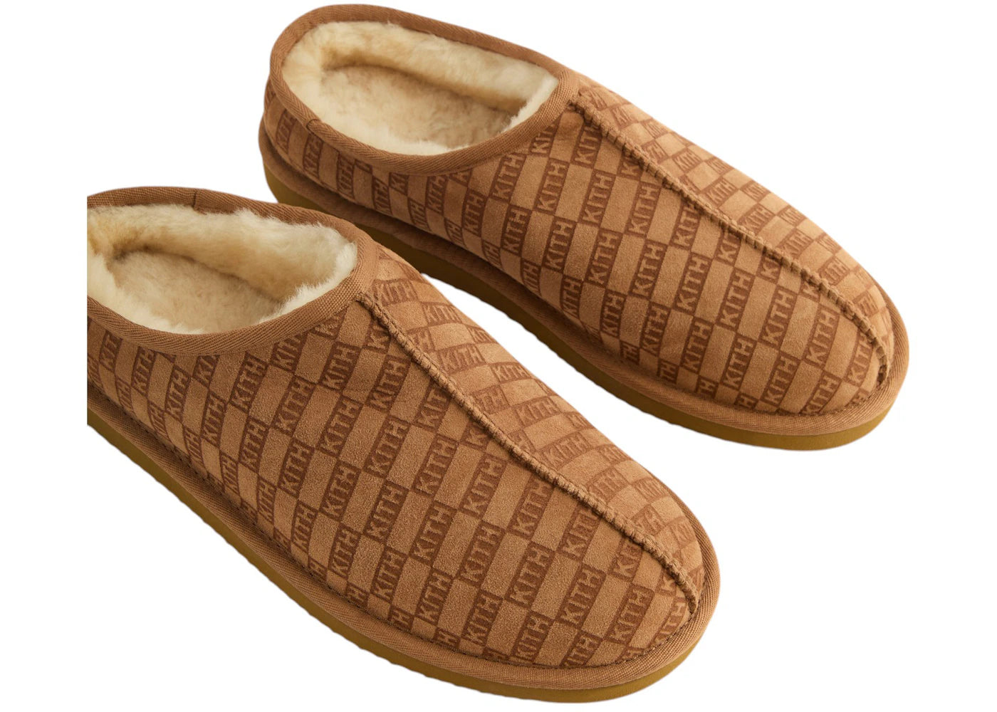 Kith Kithmas Monogram Shearling Slippers Loft - vue secondaire B