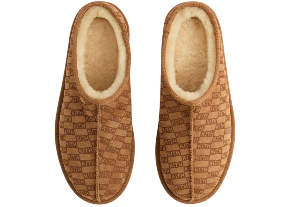Kith Kithmas Monogram Shearling Slippers Loft - vue 360