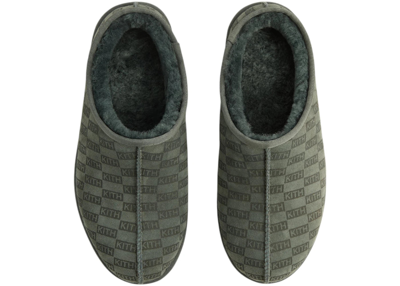 Kith Kithmas Monogram Shearling Slippers Stadium - vue secondaire A