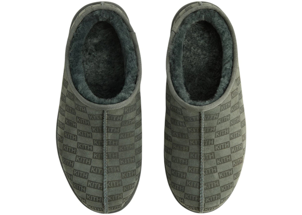 Kith Kithmas Monogram Shearling Slippers Stadium - vue 360