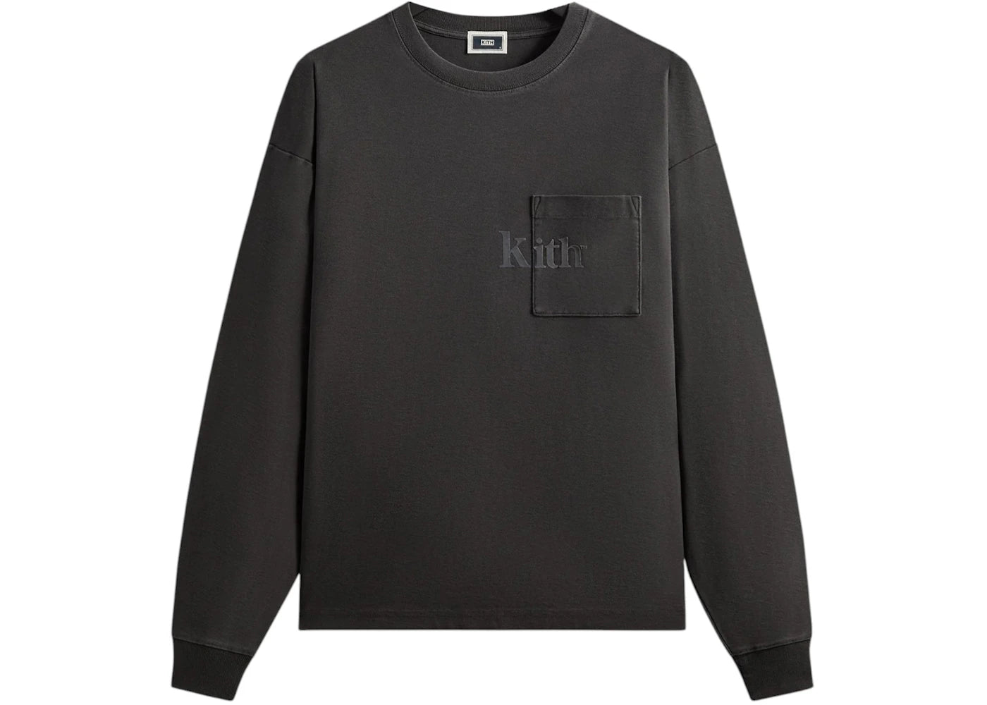 Kith Long Sleeve Quinn Tee Carbon - vue secondaire A