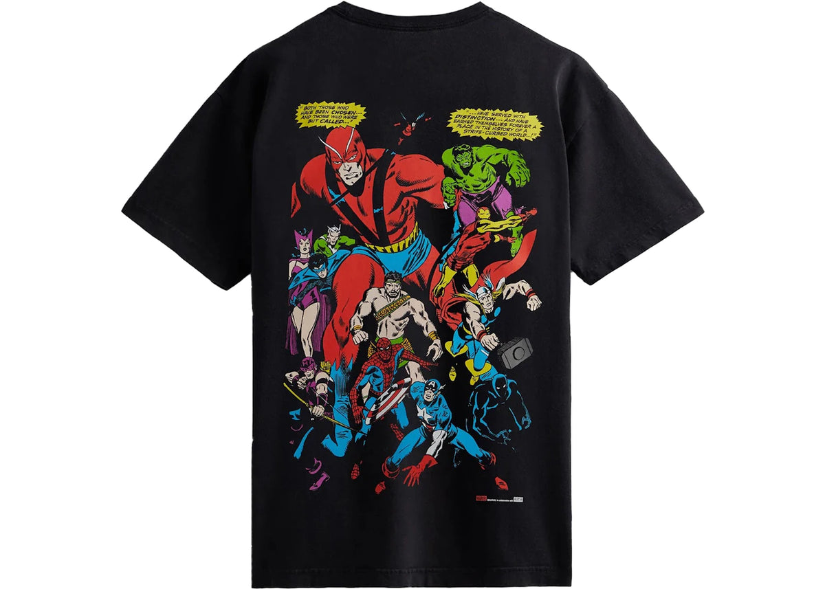 Kith Marvel Spider-Man Allies Vintage Tee Black - vue secondaire B