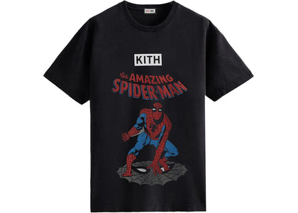 Kith Marvel Spider-Man Allies Vintage Tee Black - product view 2