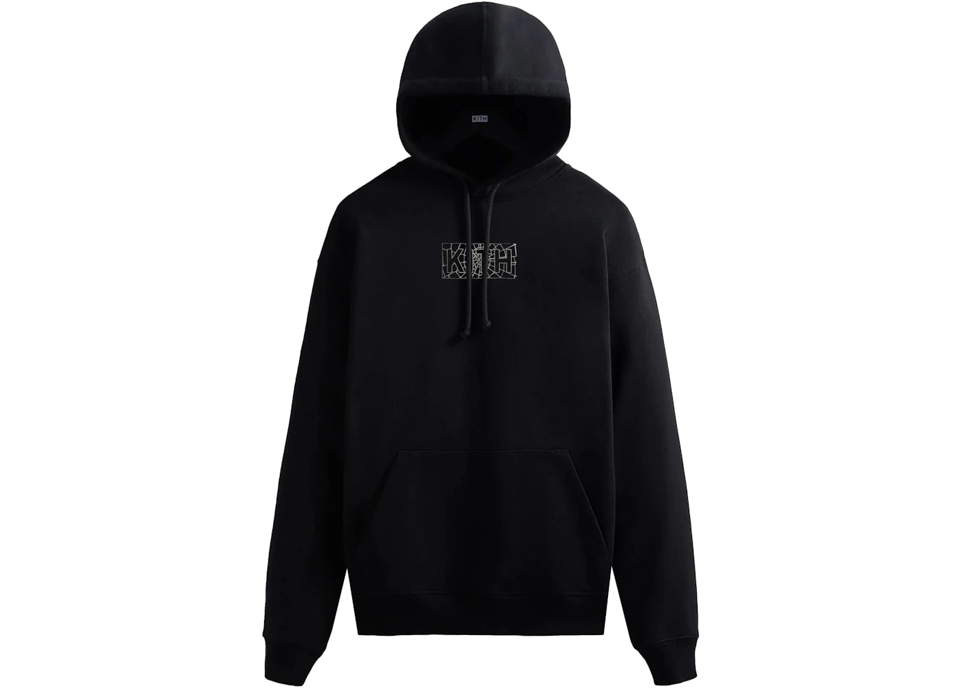 Kith Marvel Spider-Man Web Logo Hoodie Black - vue 360