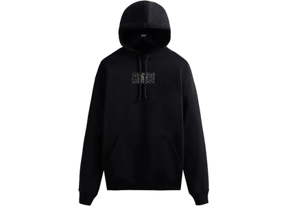 Kith Marvel Spider-Man Web Logo Hoodie Black - authentic Kith apparel