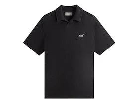 Kith Micro Waffle Drew Polo Black - vue 360