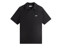 Kith Micro Waffle Drew Polo Black