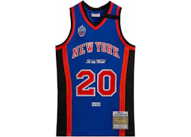 Kith Mitchell & Ness New York Knicks Allan Houston Jersey Knicks Blue/Knicks Orange
