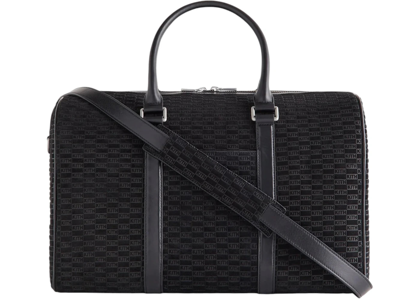 Kith Monogram Suede Traveler K40 Bag Black - vue secondaire A