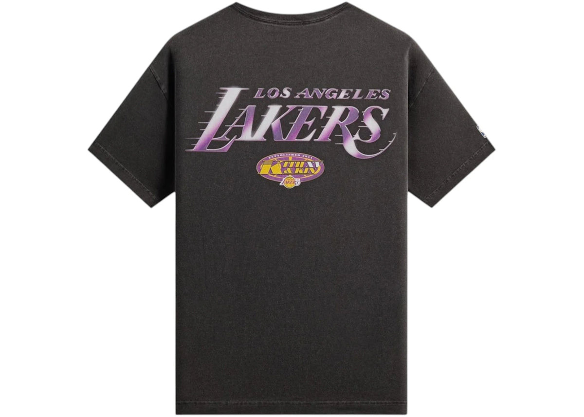 Kith NBA All-Star Los Angeles Lakers Shattered Backboard Vintage Tee Black - vue secondaire B