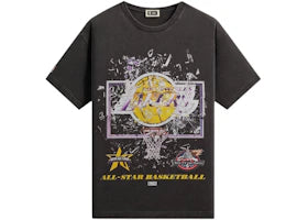 Kith NBA All-Star Los Angeles Lakers Shattered Backboard Vintage Tee Black - vue 360