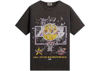 Kith NBA All-Star Los Angeles Lakers Shattered Backboard Vintage Tee Black - product view 2