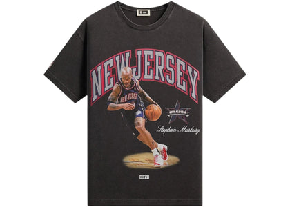 Kith NBA All-Star New Jersey Nets Stephon Marbury Vintage Tee Black - apparel view 2