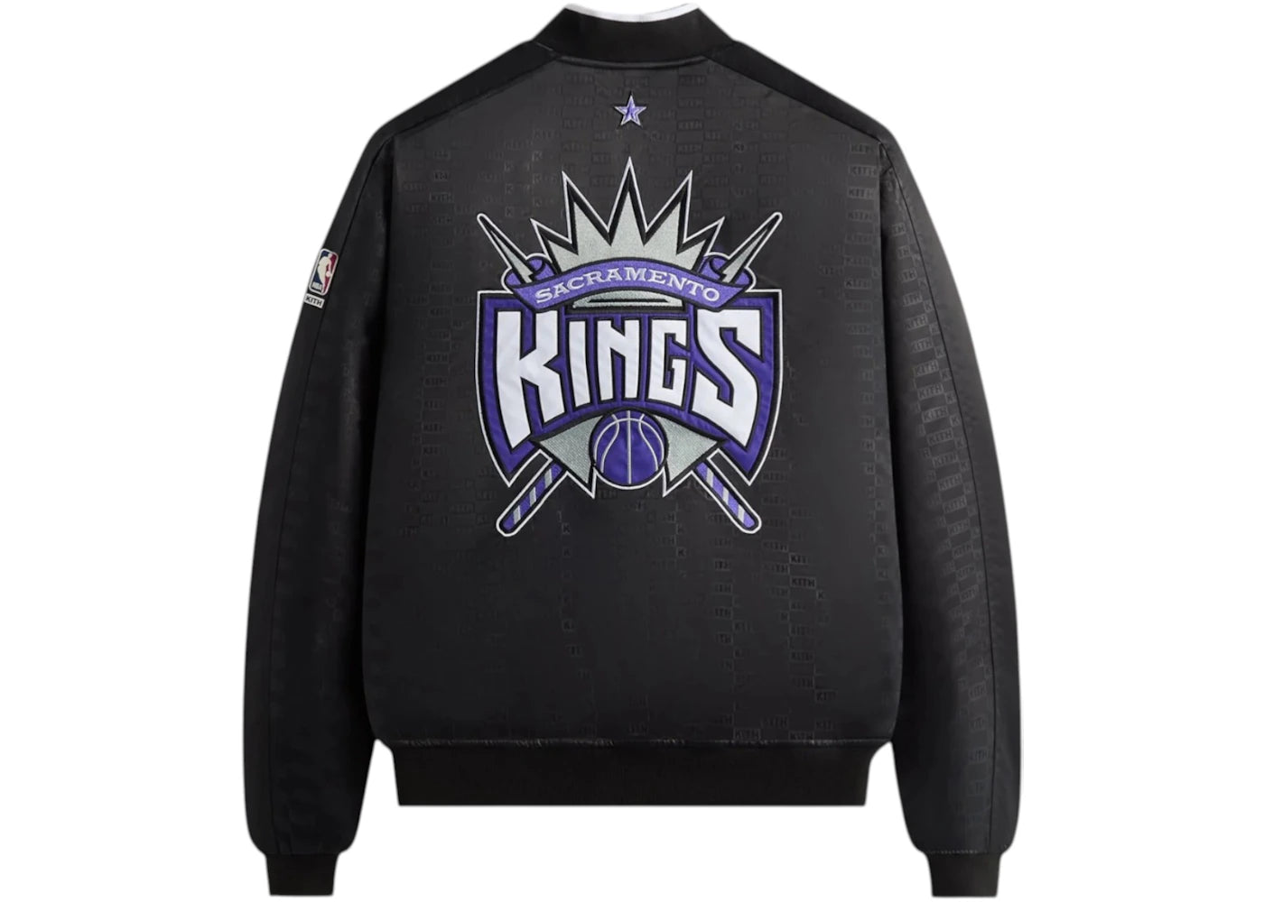 Kith NBA All-Star Sacramento Kings Bomber Jacket Black - vue secondaire B