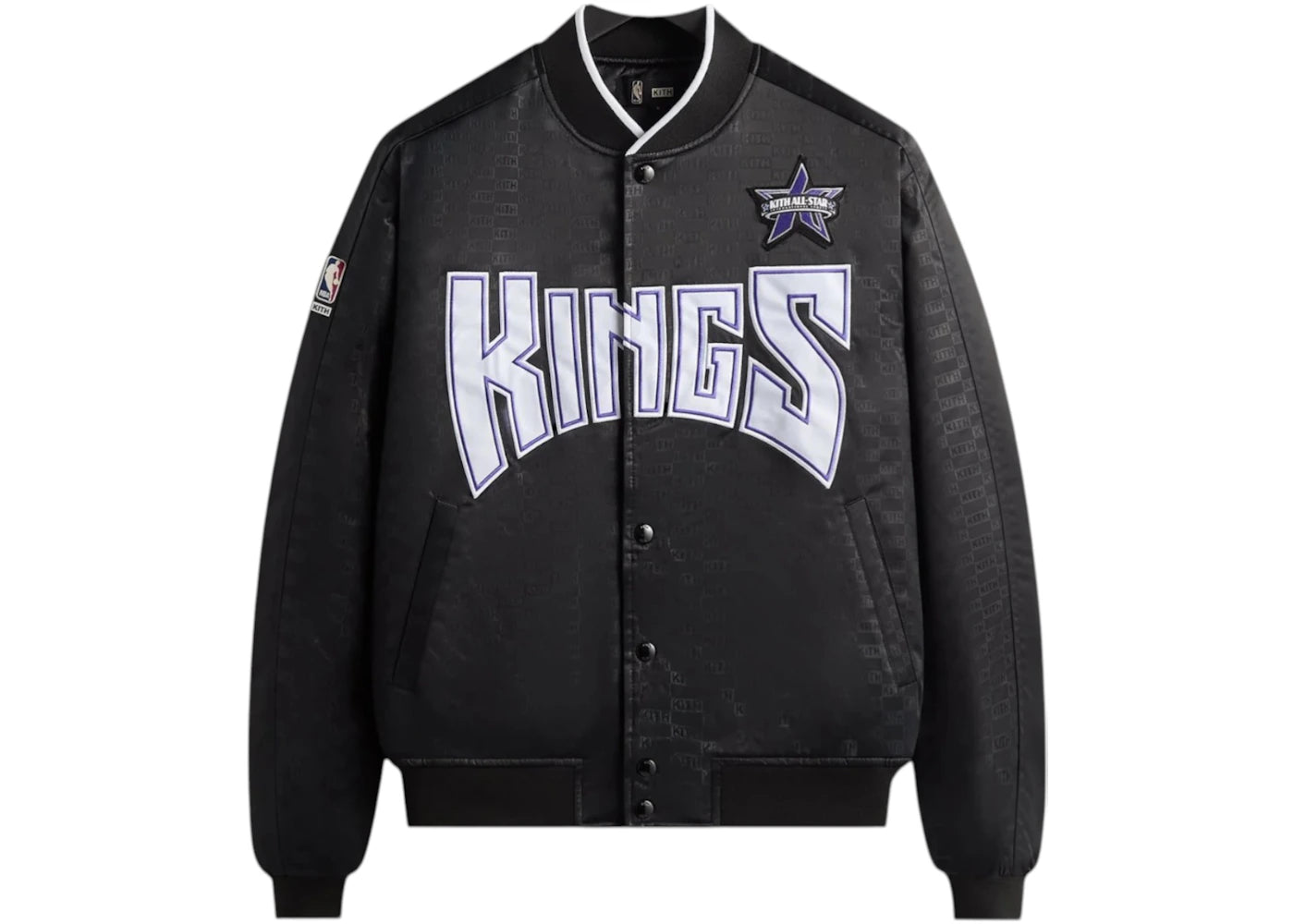 Kith NBA All-Star Sacramento Kings Bomber Jacket Black - vue secondaire A